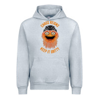 Heather Grey chaos reigns keep it gritty Urban Hoodie - PixelWave