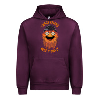 Mauve Wine chaos reigns keep it gritty Urban Hoodie - PixelWave