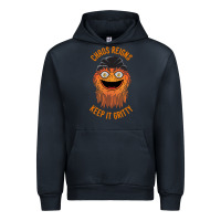 Navy chaos reigns keep it gritty Urban Hoodie - PixelWave