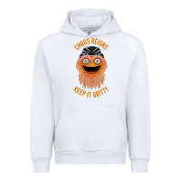 White chaos reigns keep it gritty Urban Hoodie - PixelWave