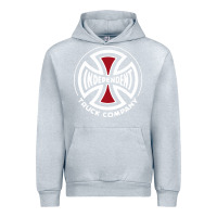 Heather Grey independent company cross skateboard Urban Hoodie - PixelWave