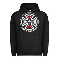 Pigment Black independent company cross skateboard Urban Hoodie - PixelWave