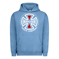 Pigment Pebble Blue independent company cross skateboard Urban Hoodie - PixelWave