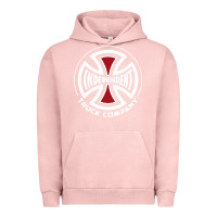 Pigment Salmon independent company cross skateboard Urban Hoodie - PixelWave