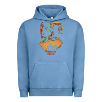 Pigment Pebble Blue The Monster Squad Urban Hoodie - PixelWave