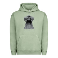Pigment Oil Green hunt showdown anniversary three of skulls black t shirt Urban Hoodie - PixelWave