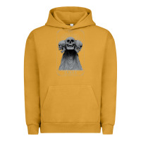 Pigment Peanut Butter hunt showdown anniversary three of skulls black t shirt Urban Hoodie - PixelWave