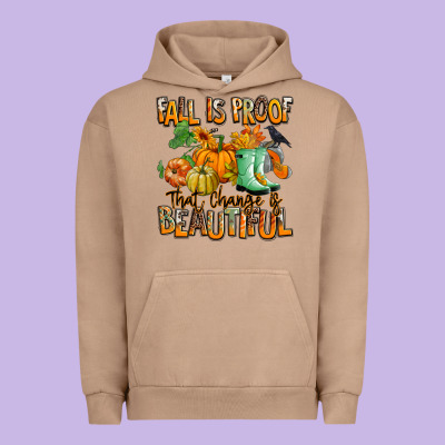 Fall Is Proof That Change Is Beautiful Urban Hoodie Designed By Ranaportraitstore