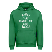 Emerald i love tap dancing & dogs funny dog gift t shirt men women Urban Hoodie - PixelWave