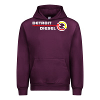 Mauve Wine Detroit Diesel Urban Hoodie - PixelWave