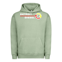 Pigment Oil Green Detroit Diesel Urban Hoodie - PixelWave