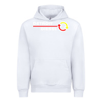 White Detroit Diesel Urban Hoodie - PixelWave