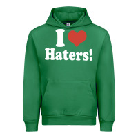 Emerald i love haters Urban Hoodie - PixelWave
