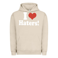 Pigment French Oak i love haters Urban Hoodie - PixelWave