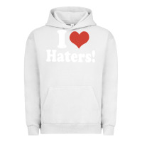 Pigment Lunar Rock i love haters Urban Hoodie - PixelWave