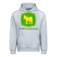 Heather Grey Juan Deere Farmer Gardener Landscaper Funny Urban Hoodie - PixelWave