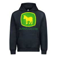 Navy Juan Deere Farmer Gardener Landscaper Funny Urban Hoodie - PixelWave