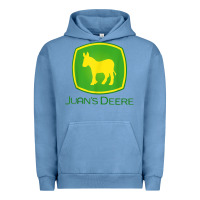 Pigment Pebble Blue Juan Deere Farmer Gardener Landscaper Funny Urban Hoodie - PixelWave