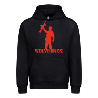 Black red dawn wolverines Urban Hoodie - PixelWave