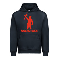 Navy red dawn wolverines Urban Hoodie - PixelWave
