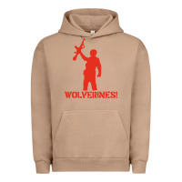 Pigment Burro red dawn wolverines Urban Hoodie - PixelWave