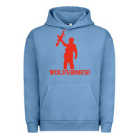 Pigment Pebble Blue red dawn wolverines Urban Hoodie - PixelWave