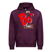 Mauve Wine it's bo time Urban Hoodie - PixelWave