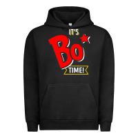 Pigment Black it's bo time Urban Hoodie - PixelWave