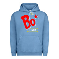 Pigment Pebble Blue it's bo time Urban Hoodie - PixelWave