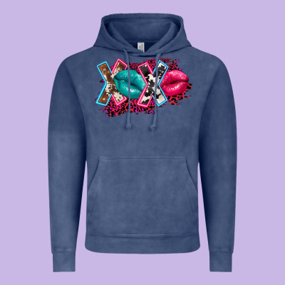 Western Xoxo Vintage Hoodie Designed By Fadigitalartstudio