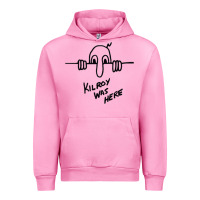 Fuchsia Pink Kilroy was here (on RedBubble) gift Urban Hoodie - PixelWave