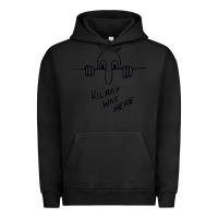 Pigment Black Kilroy was here (on RedBubble) gift Urban Hoodie - PixelWave