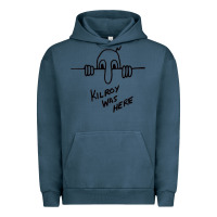 Pigment Midnight Navy Kilroy was here (on RedBubble) gift Urban Hoodie - PixelWave