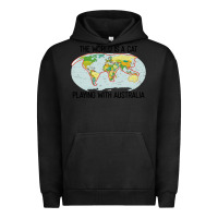 Pigment Black the world is a cat playing with australia 2020 shirt Urban Hoodie - PixelWave