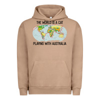 Pigment Burro the world is a cat playing with australia 2020 shirt Urban Hoodie - PixelWave