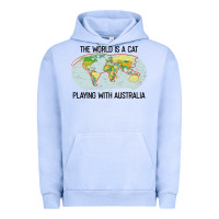 Pigment Grape Ice the world is a cat playing with australia 2020 shirt Urban Hoodie - PixelWave
