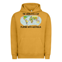Pigment Peanut Butter the world is a cat playing with australia 2020 shirt Urban Hoodie - PixelWave