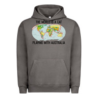 Pigment Tornado the world is a cat playing with australia 2020 shirt Urban Hoodie - PixelWave