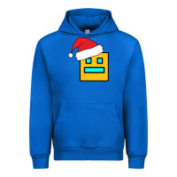 Cobalt Geometry Dash Urban Hoodie - PixelWave