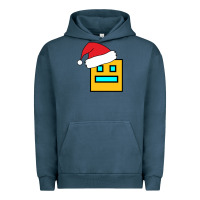 Pigment Midnight Navy Geometry Dash Urban Hoodie - PixelWave