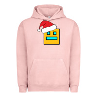 Pigment Salmon Geometry Dash Urban Hoodie - PixelWave