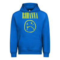 Cobalt Grunge Rihanna Urban Hoodie - PixelWave