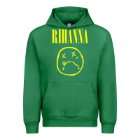 Emerald Grunge Rihanna Urban Hoodie - PixelWave