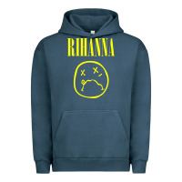 Pigment Midnight Navy Grunge Rihanna Urban Hoodie - PixelWave