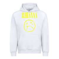 White Grunge Rihanna Urban Hoodie - PixelWave
