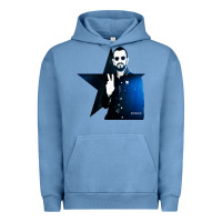 Pigment Pebble Blue ringo starr 01 Urban Hoodie - PixelWave