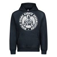 Navy World Oyama Karate Organization ( white ) Urban Hoodie - PixelWave