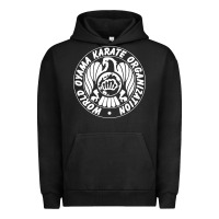 Pigment Black World Oyama Karate Organization ( white ) Urban Hoodie - PixelWave