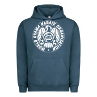 Pigment Midnight Navy World Oyama Karate Organization ( white ) Urban Hoodie - PixelWave