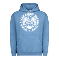 Pigment Pebble Blue World Oyama Karate Organization ( white ) Urban Hoodie - PixelWave